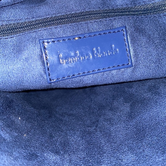 Fashion Mystic blue glossy Lucky Embossed oversized clutch  Bag - Picture 10 of 15